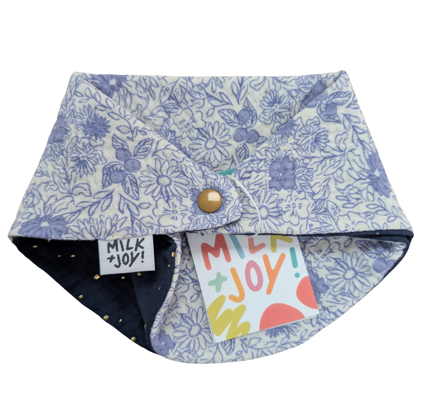 Ready to Post - Blueberry Meadow / Navy Gold Spot