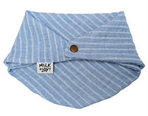 True Baby Blue Stripe Bib