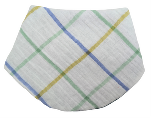 Green Grid / Seaglass Spot Bib