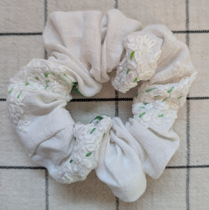 Vintage Embroidered Scrunchie - Elizabeth