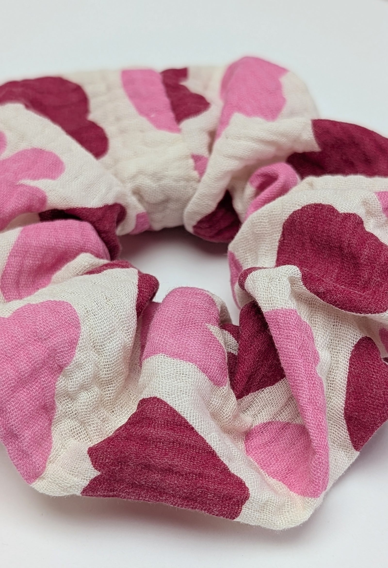 Playful Shapes in Pink Scrunchies