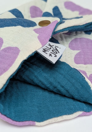 Playful Shapes in Purple Bib