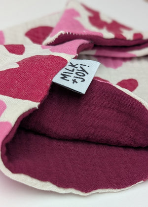 Playful Shapes in Pink Bib