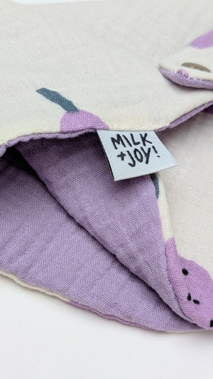 Purple Pears Bib