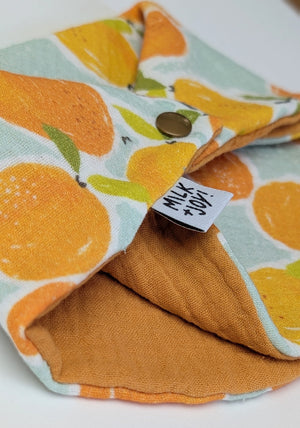 Leafy Clementine Bib