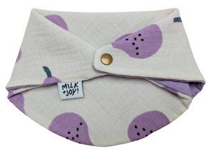 Purple Pears Bib