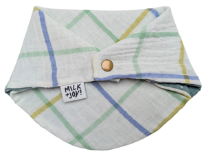 Green Grid / Seaglass Spot Bib