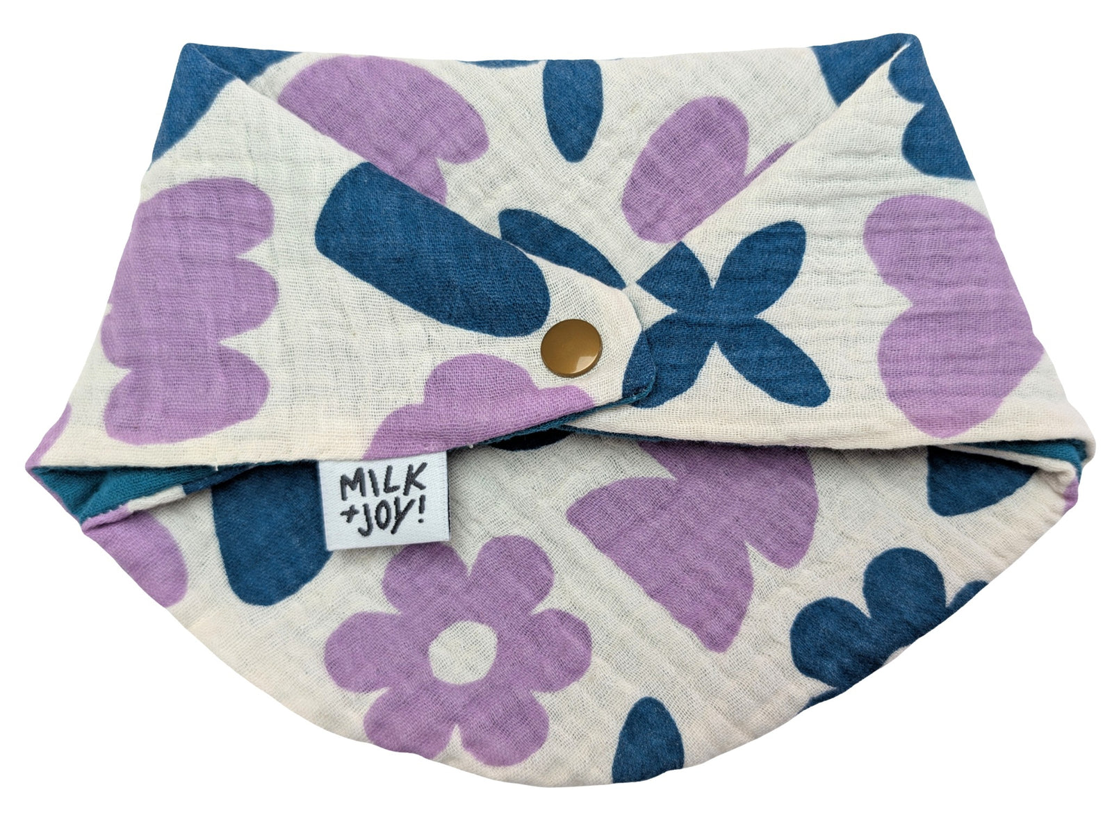 Playful Shapes in Purple Bib