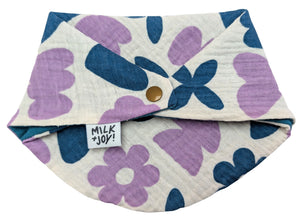 Playful Shapes in Purple Bib